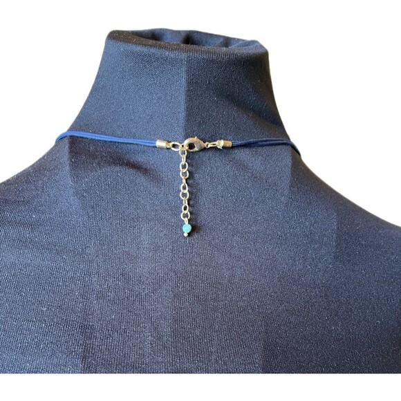 J. Jill Seaside Oasis Tassel Cluster Necklace, Blue Multi, msrp $49 - Picture 8 of 9